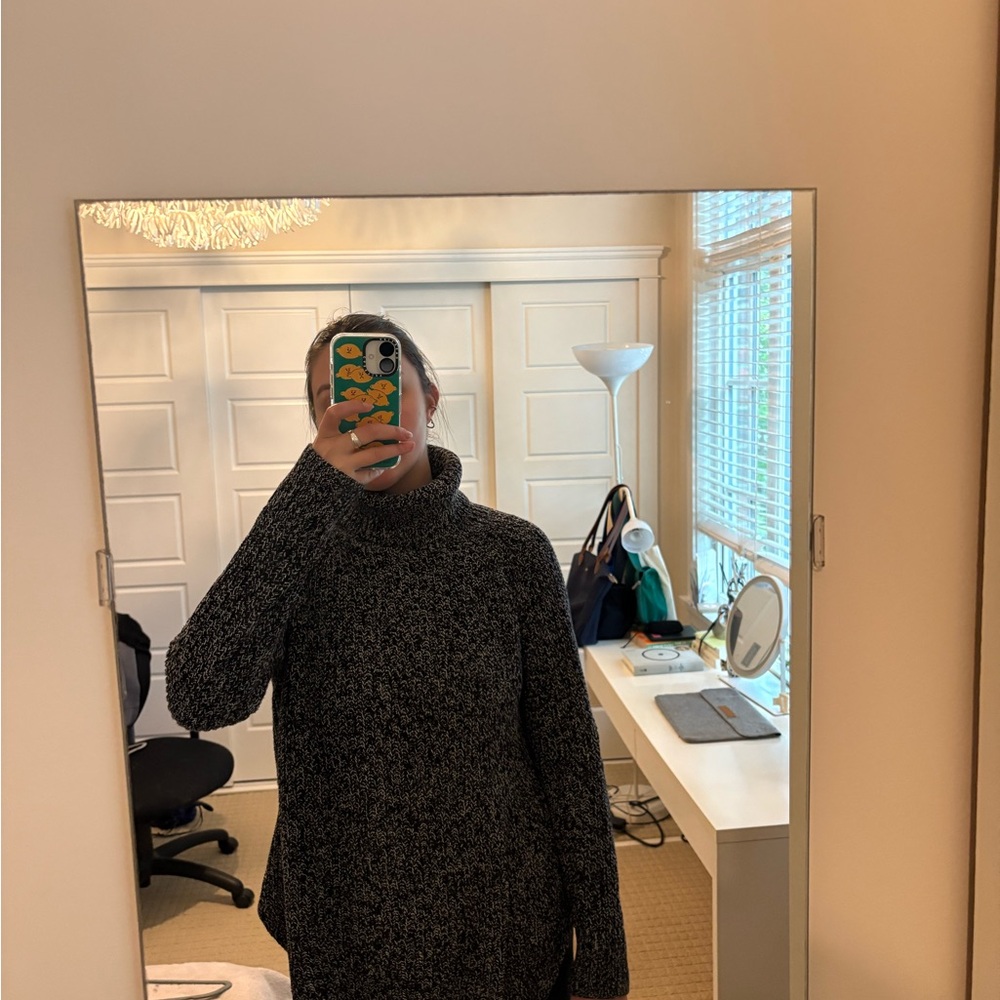 Urban Outfitters Silence + Noise Black/White Knit Turtleneck Sweater